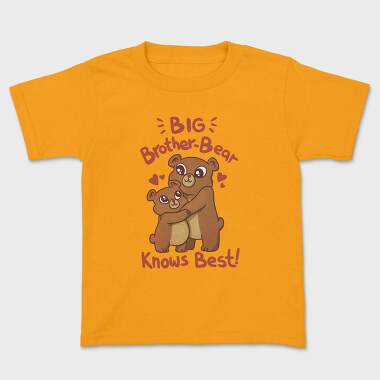 Big Bear Brother Knows Best, Tricou Copii