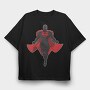 Black Superman, Tricou Oversize Barbati (Unisex)