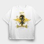 Black Angel 1, Tricou Oversize Barbati (Unisex)