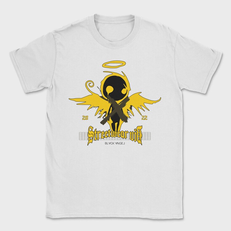 Black Angel 1, Tricou Barbati (Unisex)