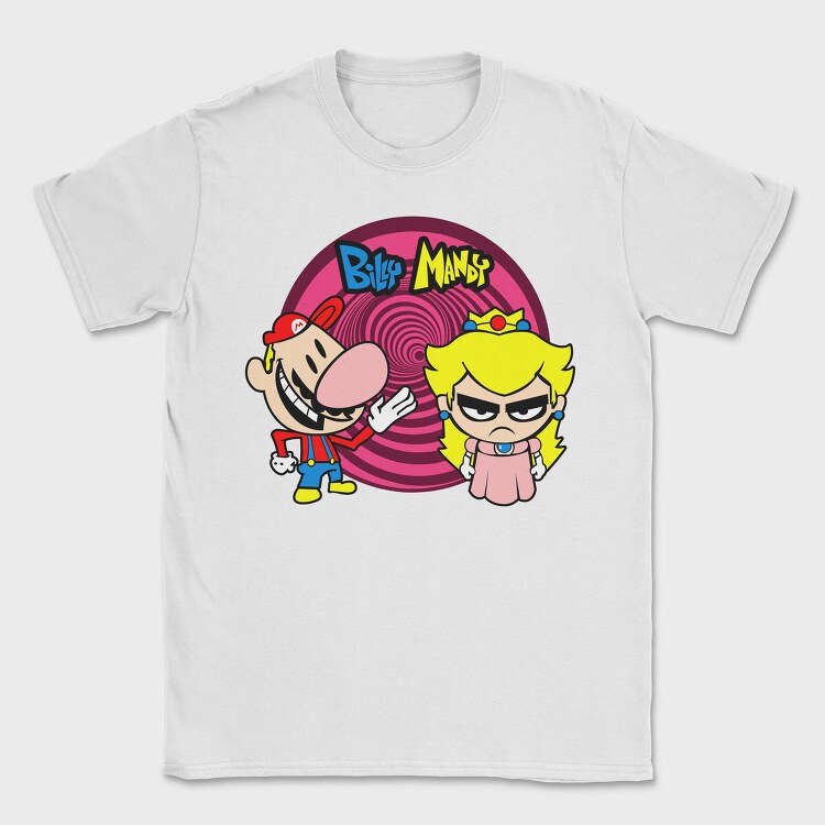 Billy and Mandy Mario, Tricou Barbati (Unisex)
