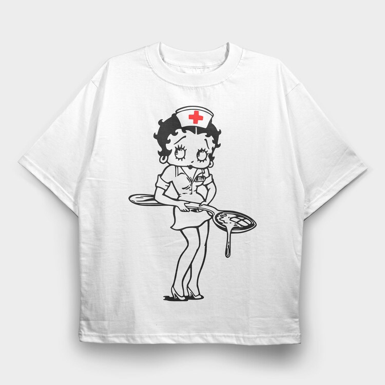 Betty Boop 71, Tricou Oversize Barbati (Unisex)