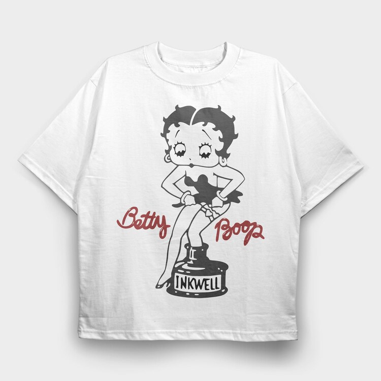 Betty Boop 70, Tricou Oversize Barbati (Unisex)