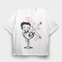 Betty Boop 69, Tricou Oversize Barbati (Unisex)