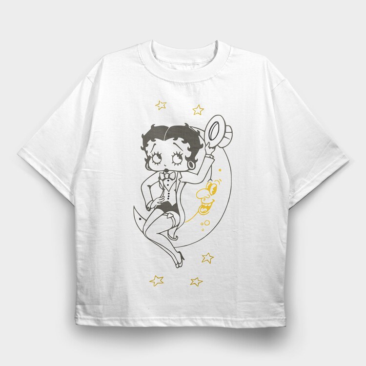 Betty Boop 67, Tricou Oversize Barbati (Unisex)