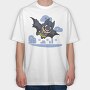Batman Mario, Tricou Oversize Barbati (Unisex)