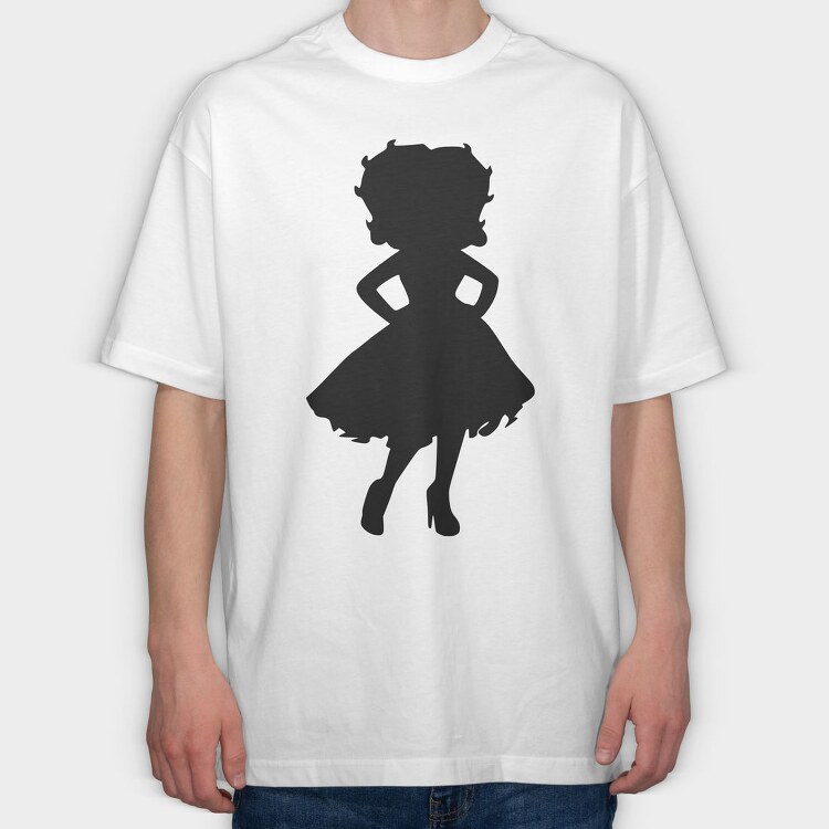 Betty Boop 60, Tricou Oversize Barbati (Unisex)