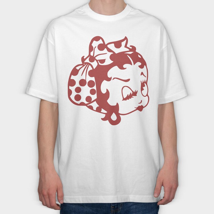 Betty Boop 65, Tricou Oversize Barbati (Unisex)