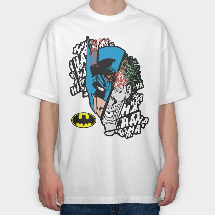 Batman Jocker, Tricou Oversize Barbati (Unisex)