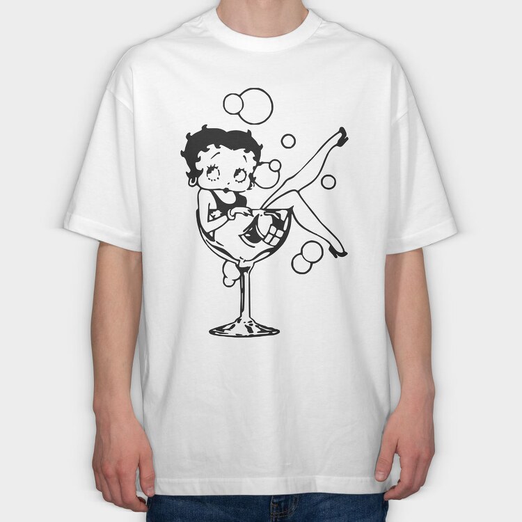 Betty Boop 59, Tricou Oversize Barbati (Unisex)