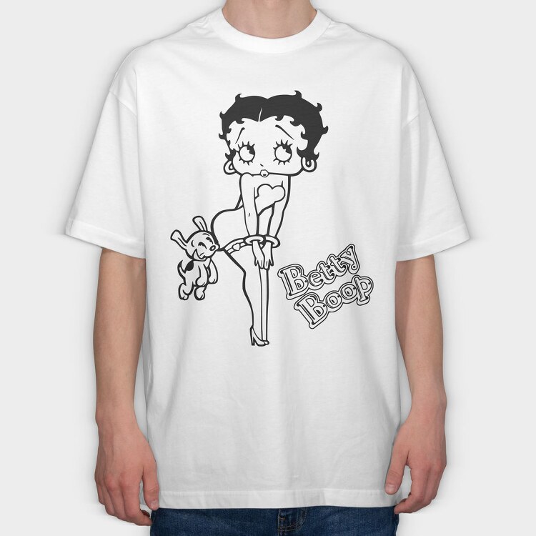 Betty Boop 58, Tricou Oversize Barbati (Unisex)