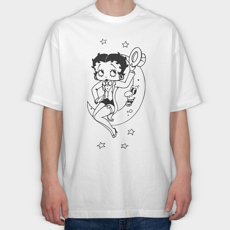 Betty Boop 57, Tricou Oversize Barbati (Unisex)