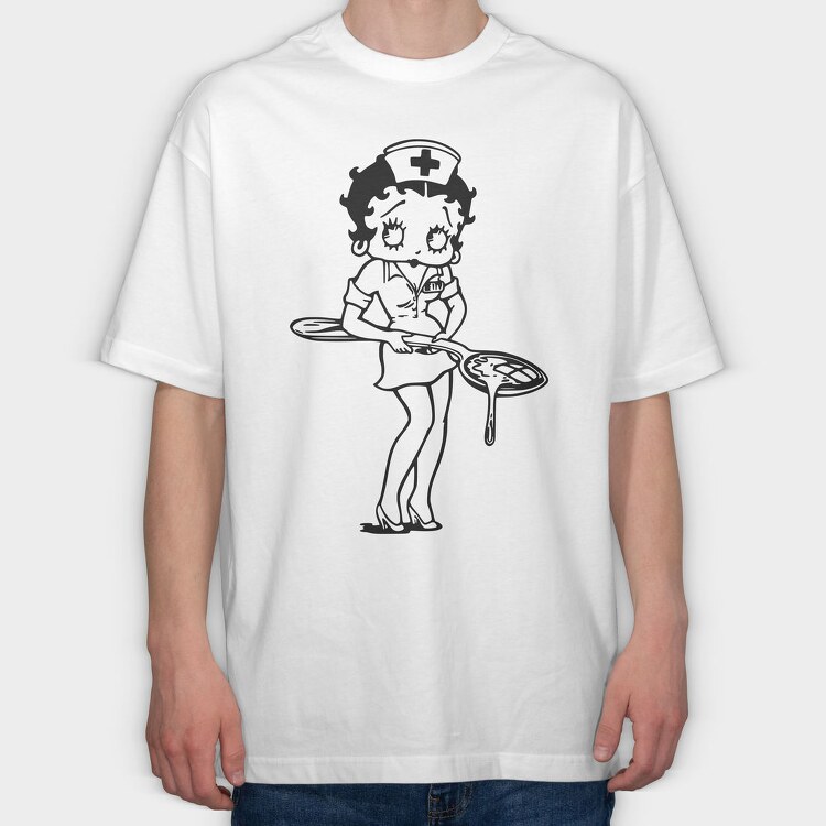 Betty Boop 63, Tricou Oversize Barbati (Unisex)