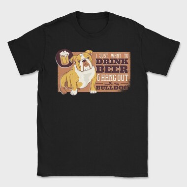 Bulldog Beer, Tricou Barbati (Unisex)