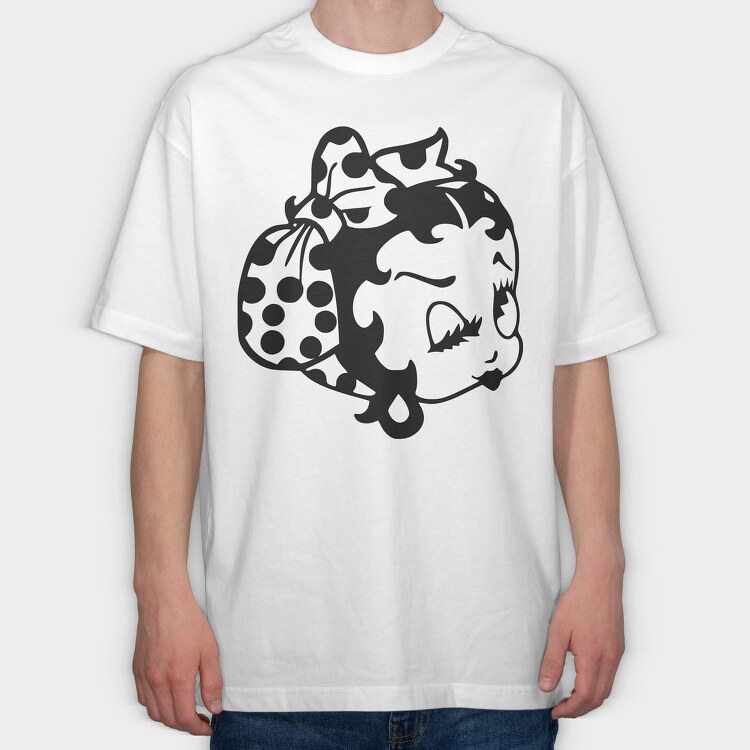 Betty Boop 55, Tricou Oversize Barbati (Unisex)