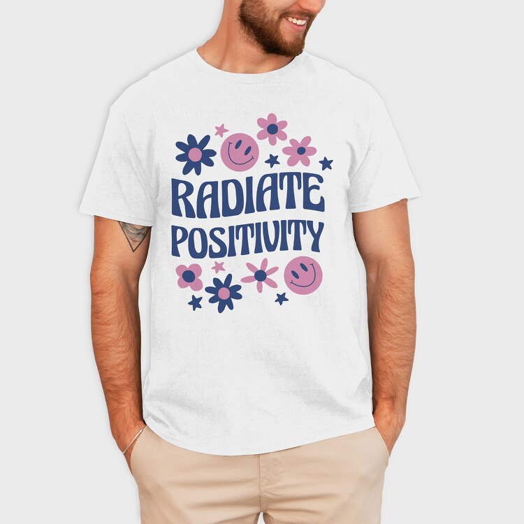 Radiate Positivity, Tricou Barbati (Unisex)