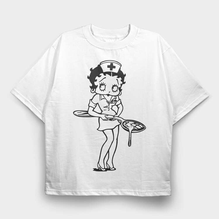 Betty Boop 63, Tricou Oversize Barbati (Unisex)