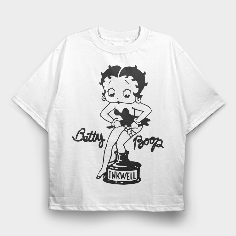 Betty Boop 61, Tricou Oversize Barbati (Unisex)