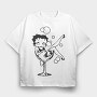 Betty Boop 59, Tricou Oversize Barbati (Unisex)