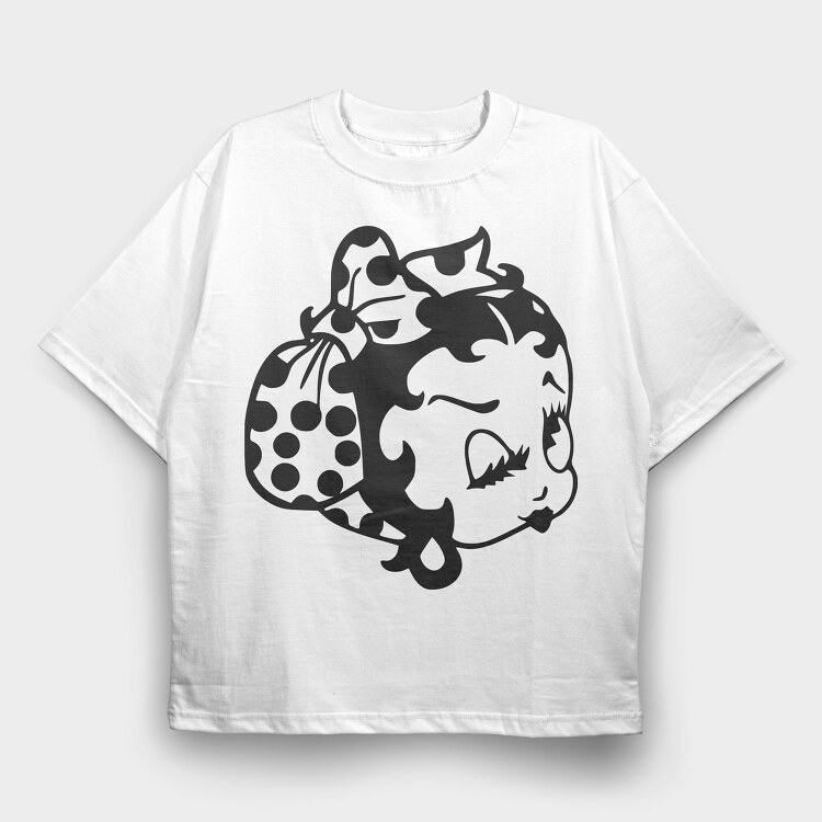 Betty Boop 55, Tricou Oversize Barbati (Unisex)