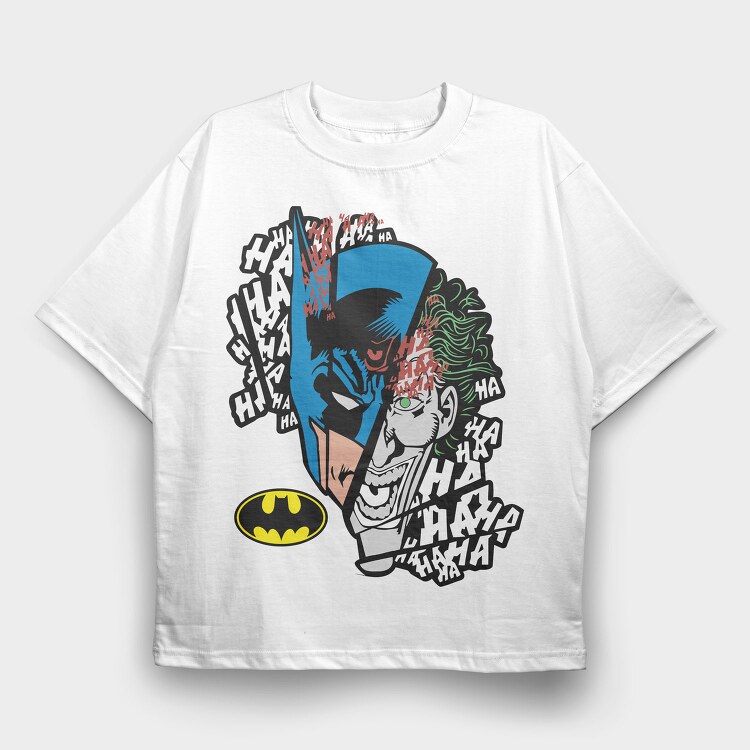 Batman Jocker, Tricou Oversize Barbati (Unisex)