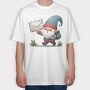 Delivery Gnome, Tricou Oversize Barbati (Unisex)