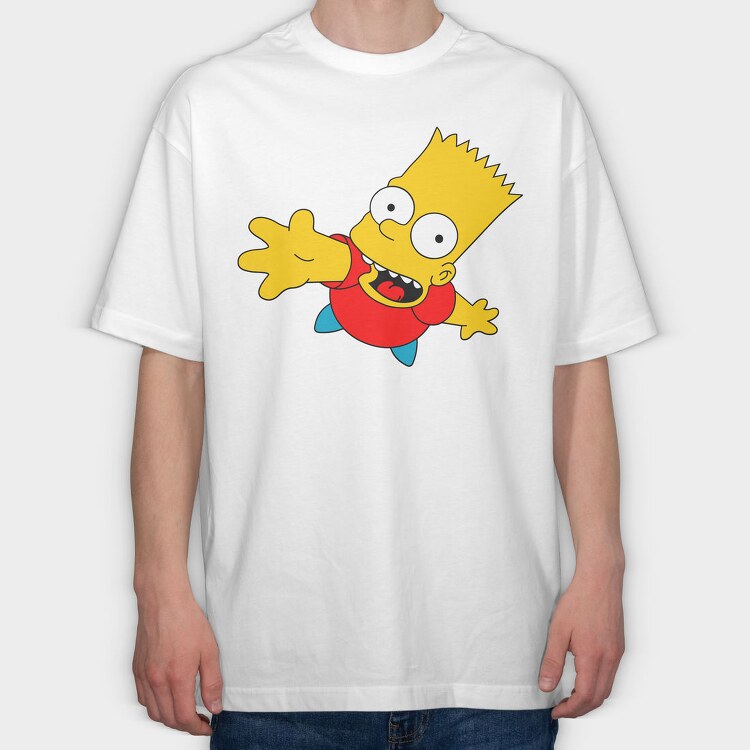Bart Simpson 01, Tricou Oversize Barbati (Unisex)