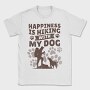 hiking with my dog mono, Tricou Barbati (Unisex)