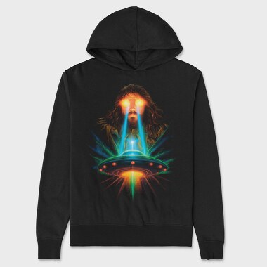 jesus and ufo, Hanorac Oversize Barbati (Unisex)