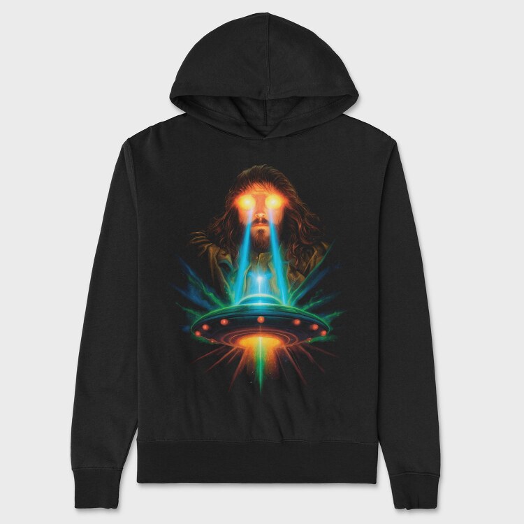 jesus and ufo, Hanorac Oversize Barbati (Unisex)