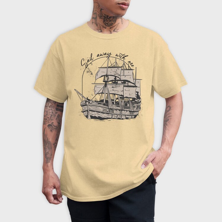 Sail Away With Me, Tricou Barbati (Unisex)
