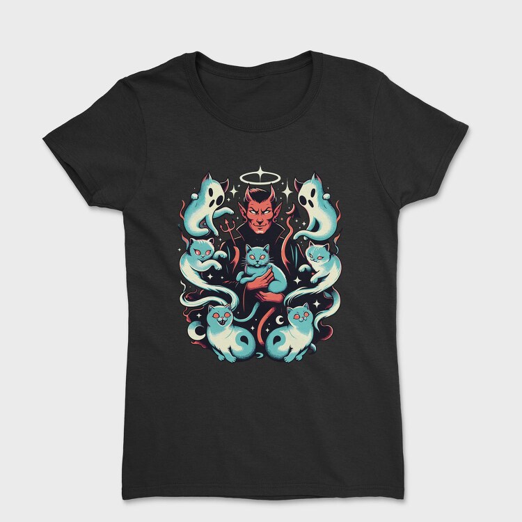 Devil And Ghost Cats, Tricou Femei
