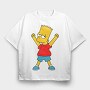 Bart Simpson 02, Tricou Oversize Barbati (Unisex)