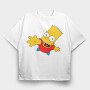 Bart Simpson 01, Tricou Oversize Barbati (Unisex)