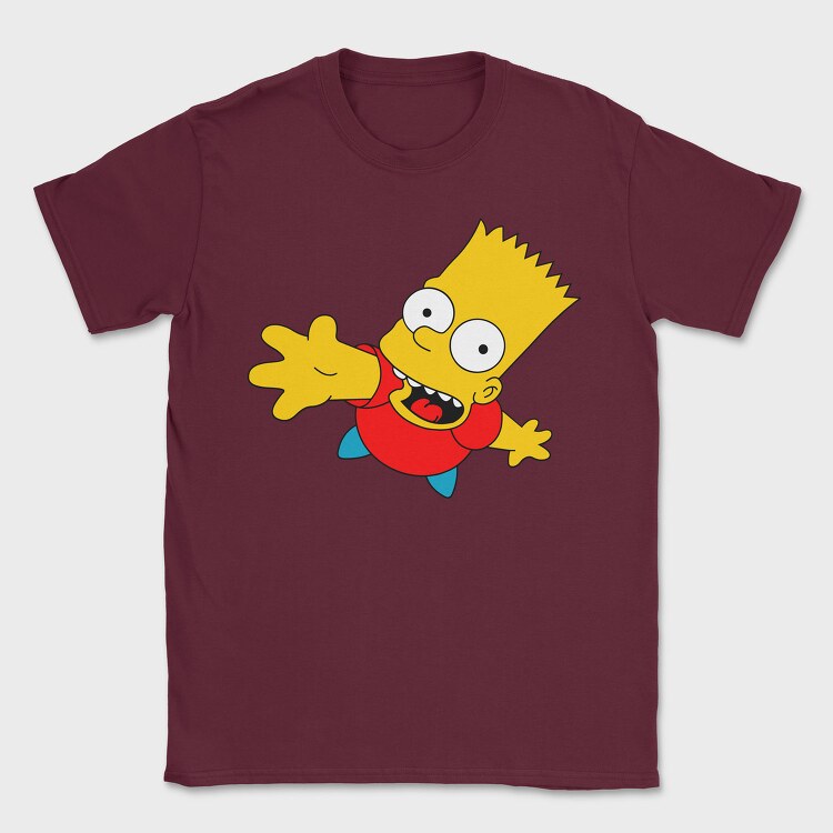 Bart Simpson 01, Tricou Barbati (Unisex)