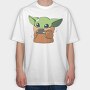 Baby Yoda 8, Tricou Oversize Barbati (Unisex)