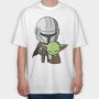 Baby Yoda 12, Tricou Oversize Barbati (Unisex)