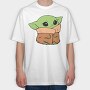 Baby Yoda 6, Tricou Oversize Barbati (Unisex)