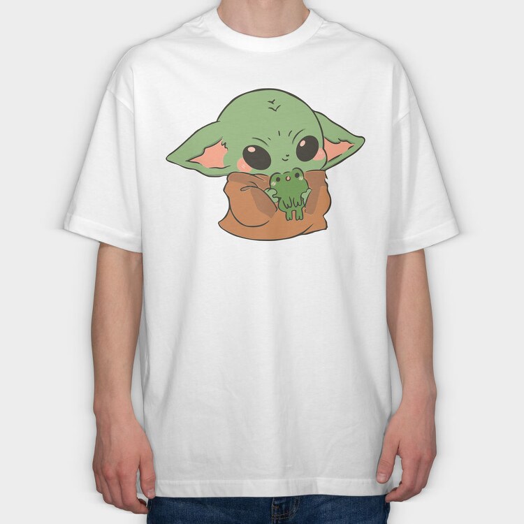 Baby Yoda 11, Tricou Oversize Barbati (Unisex)