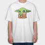 Baby Yoda 22, Tricou Oversize Barbati (Unisex)