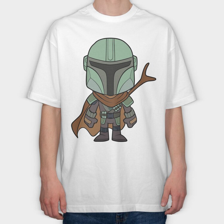 Baby Yoda 17, Tricou Oversize Barbati (Unisex)