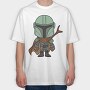 Baby Yoda 17, Tricou Oversize Barbati (Unisex)