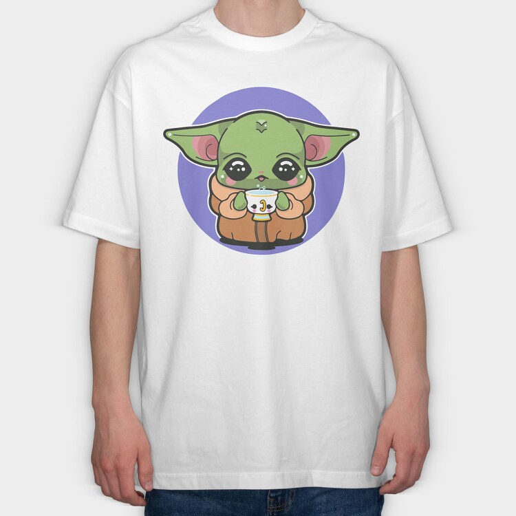 Baby Yoda 5, Tricou Oversize Barbati (Unisex)