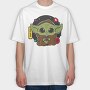 Baby Yoda 10, Tricou Oversize Barbati (Unisex)
