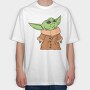 Baby Yoda 1, Tricou Oversize Barbati (Unisex)