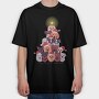 Dog Christmas Tree, Tricou Oversize Barbati (Unisex)