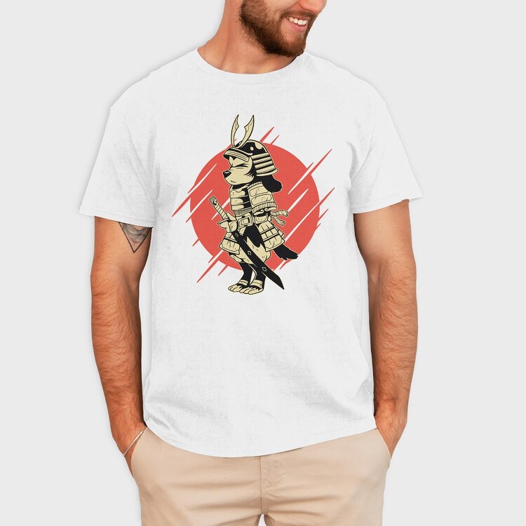 Samurai Dog, Tricou Barbati (Unisex)