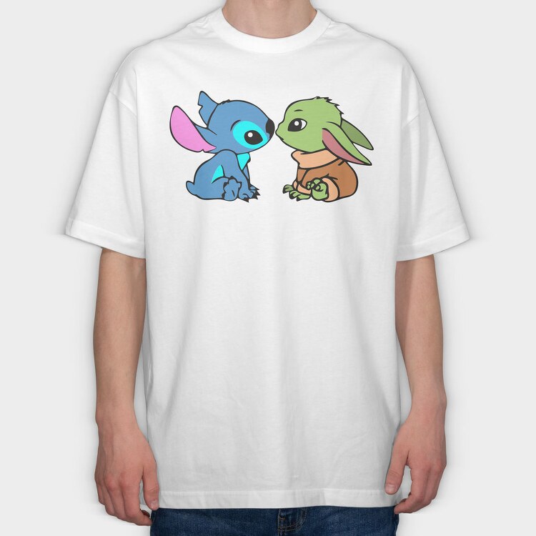 Baby Yoda 9, Tricou Oversize Barbati (Unisex)