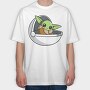 Baby Yoda 2, Tricou Oversize Barbati (Unisex)