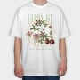 Flowers And Leaves Nature Cottagecore Herbology, Tricou Oversize Barbati (Unisex)